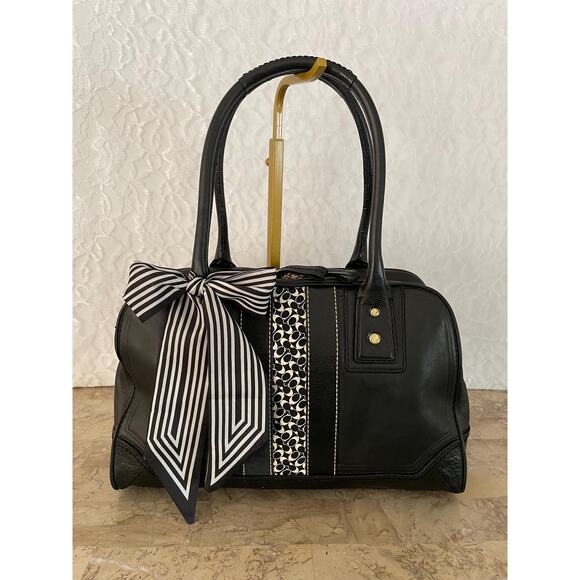 Coach Hampton black striped multicolored Carryall 10548 - Picture 1 of 7
